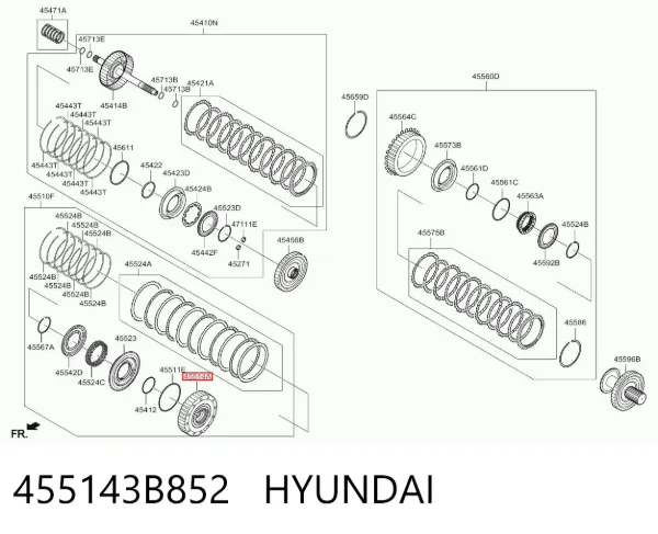  455143B852 Hyundai/Kia
