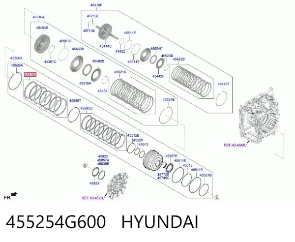  455254G600 Hyundai/Kia