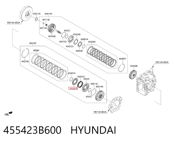  455423B600 Hyundai/Kia