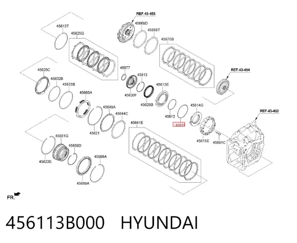  456113B000 Hyundai/Kia