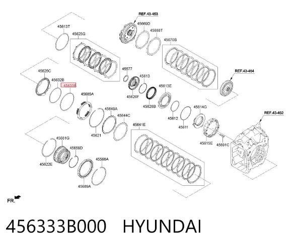  456333B000 Hyundai/Kia