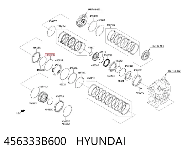  456333B600 Hyundai/Kia