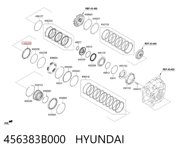  456383B000 Hyundai/Kia