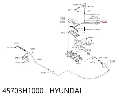 Рычаг переключения передач HYUNDAI 45703H1000