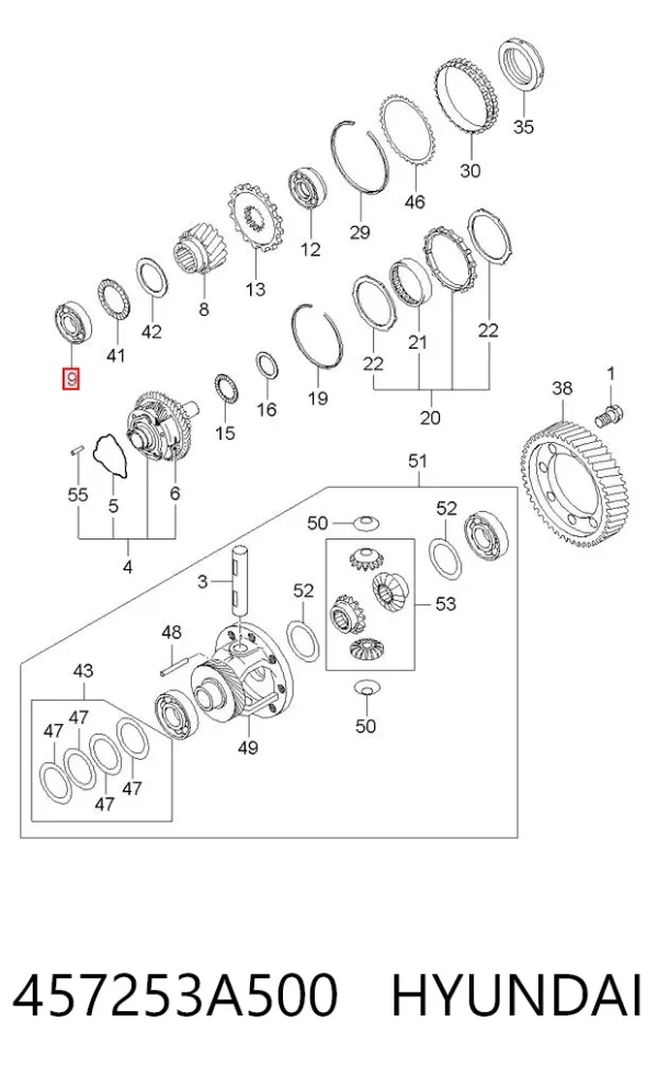  457253A500 Hyundai/Kia