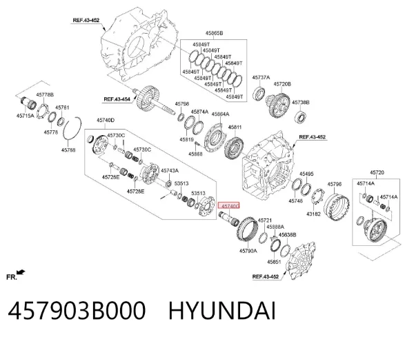  457903B000 Hyundai/Kia