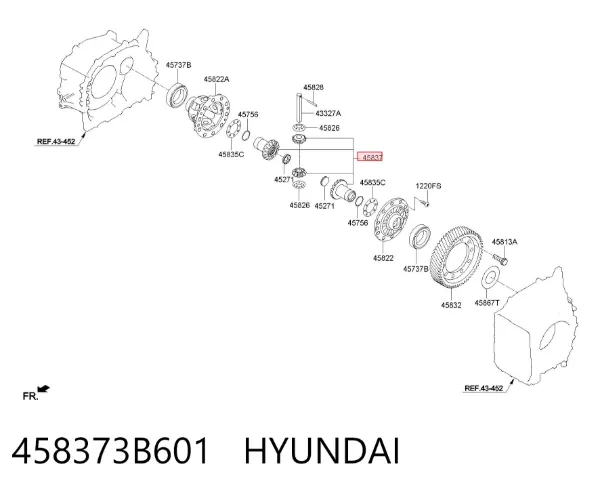  458373B601 Hyundai/Kia
