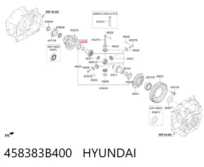 Шайба дифференциала переднего моста HYUNDAI 458383B400