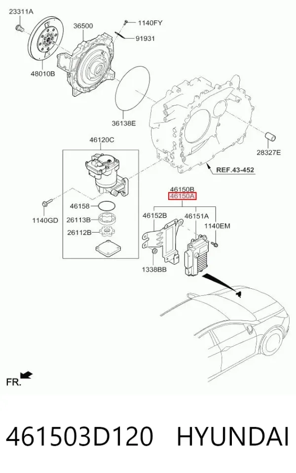  461503D120 Hyundai/Kia