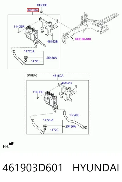 Насос масляный АКПП HYUNDAI 461903D601