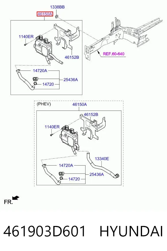 Насос масляный АКПП 461903D601 Hyundai/Kia
