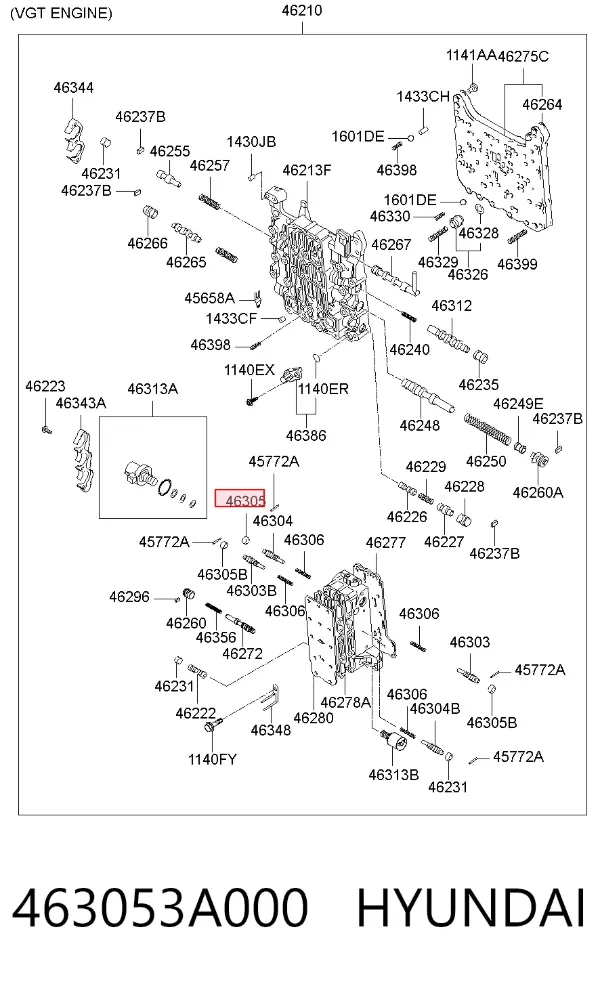 463053A000 Hyundai/Kia