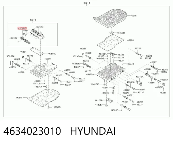 Соленоид АКПП 4634023010 Hyundai/Kia