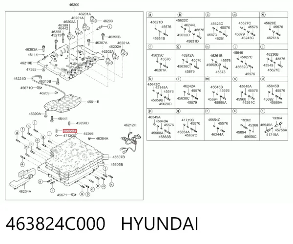  463824C000 Hyundai/Kia