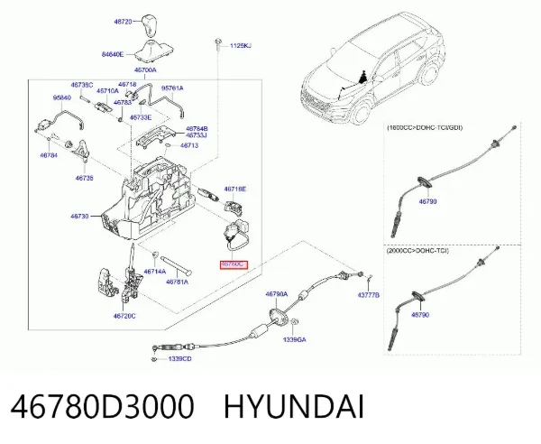  46780D3000 Hyundai/Kia