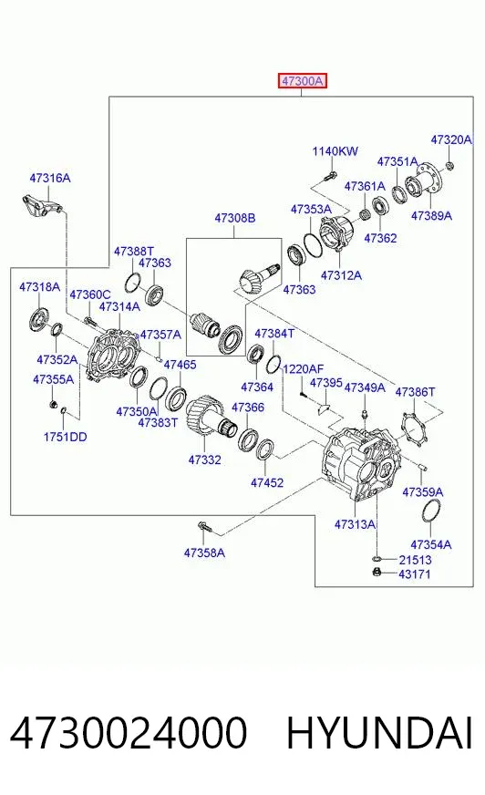 Раздатка 4730024000 Hyundai/Kia