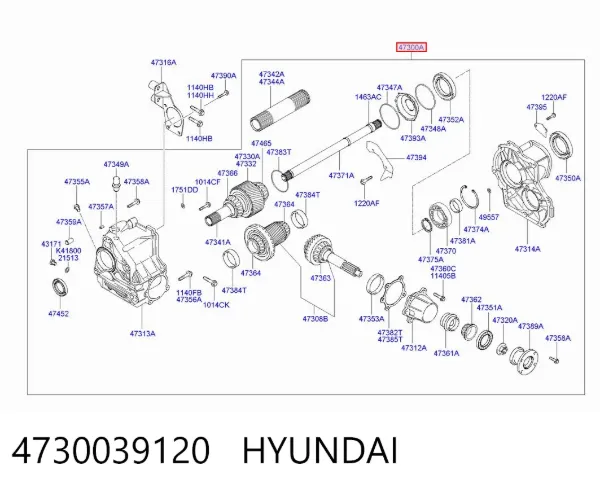 Раздатка 4730039120 Hyundai/Kia