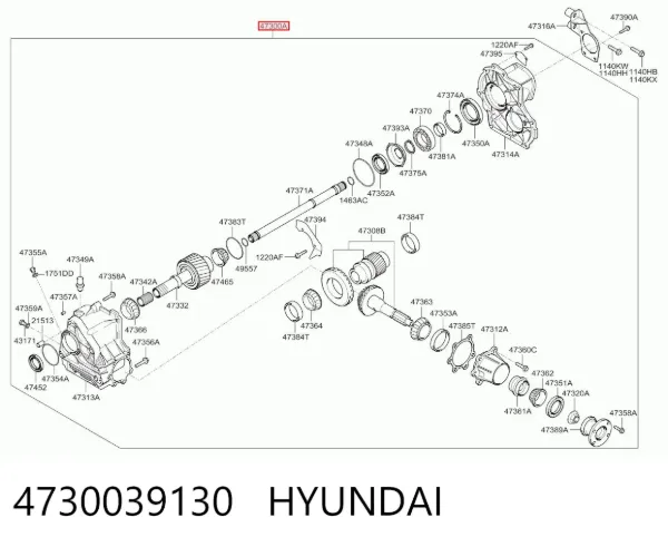 Раздатка 4730039130 Hyundai/Kia