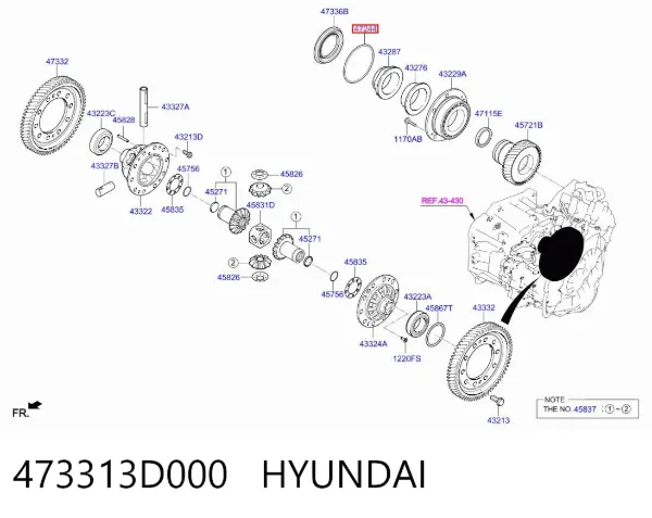  473313D000 Hyundai/Kia