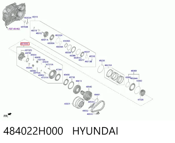  484022H000 Hyundai/Kia