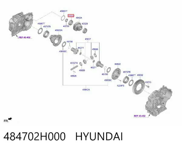  484702H000 Hyundai/Kia