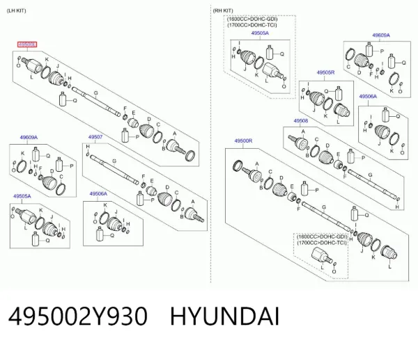  495002Y930 Hyundai/Kia