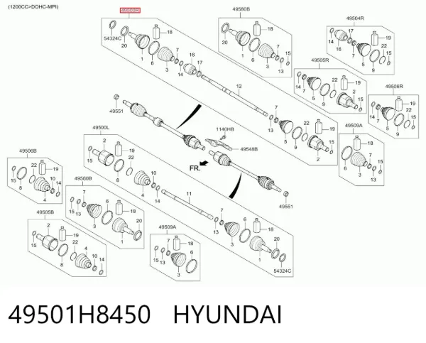  49501H8450 Hyundai/Kia