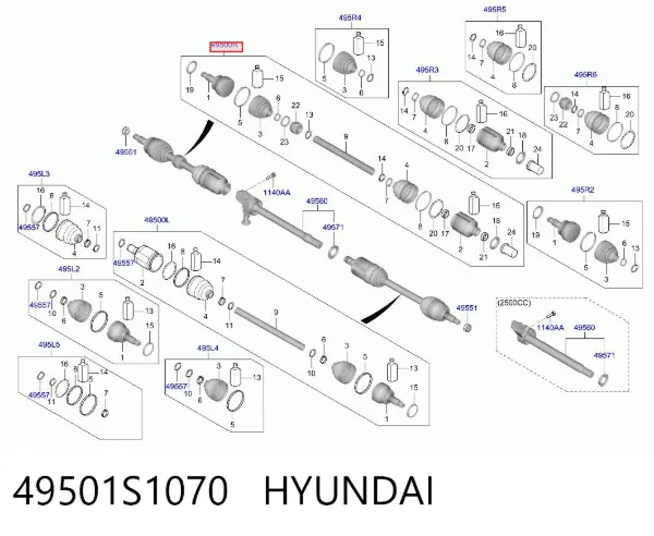  49501S1070 Hyundai/Kia