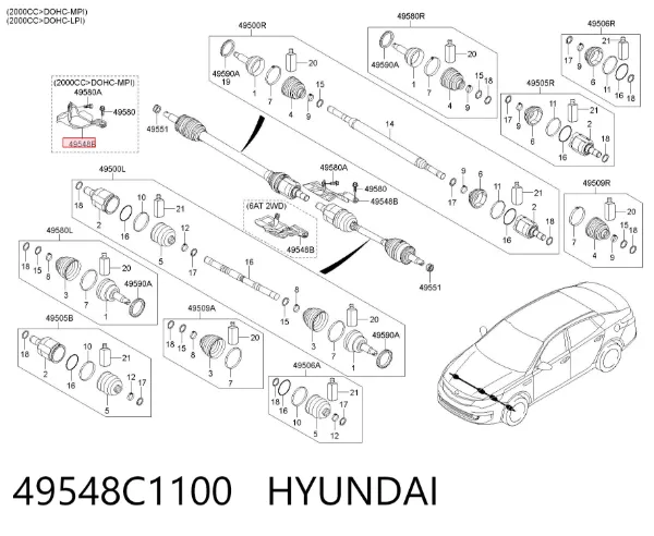  49548C1100 Hyundai/Kia