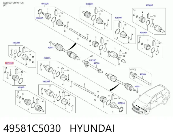  49581C5030 Hyundai/Kia