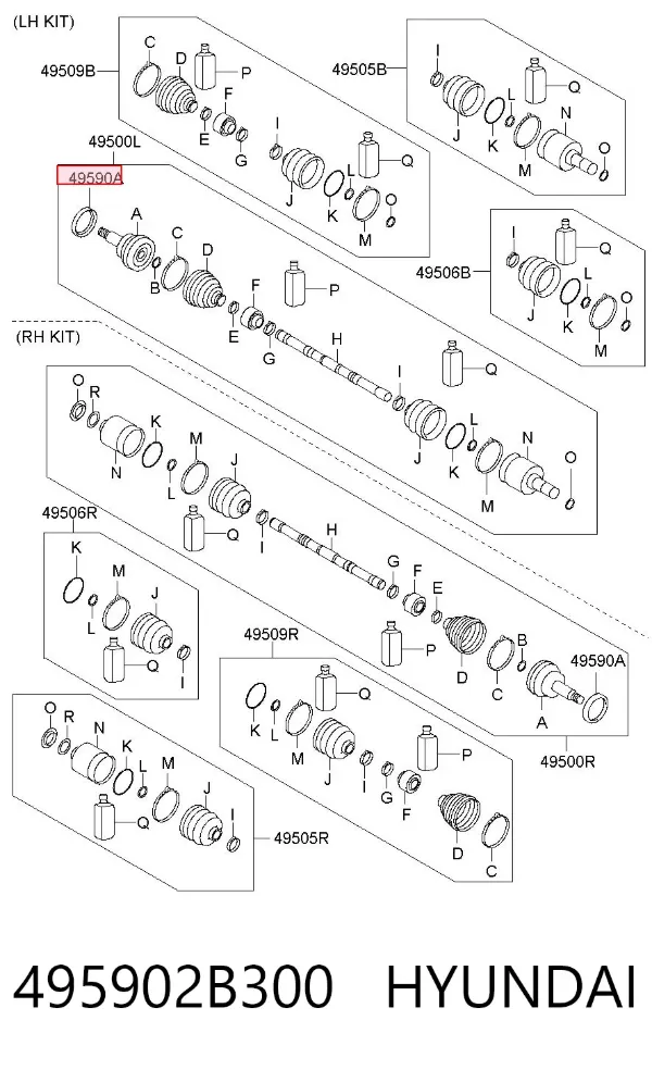Кольцо АБС (ABS) 495902B300 Hyundai/Kia