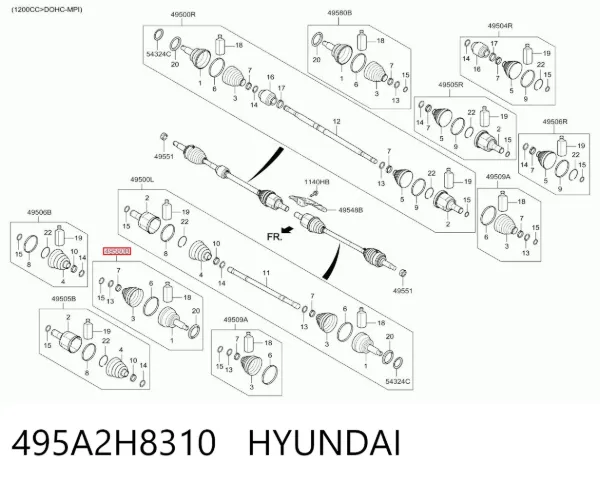 495A2H8310 Hyundai/Kia
