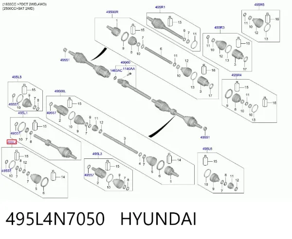  495L4N7050 Hyundai/Kia