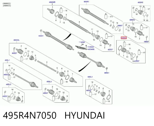  495R4N7050 Hyundai/Kia