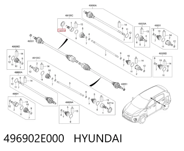 Кольцо АБС (ABS) 496902E000 Hyundai/Kia