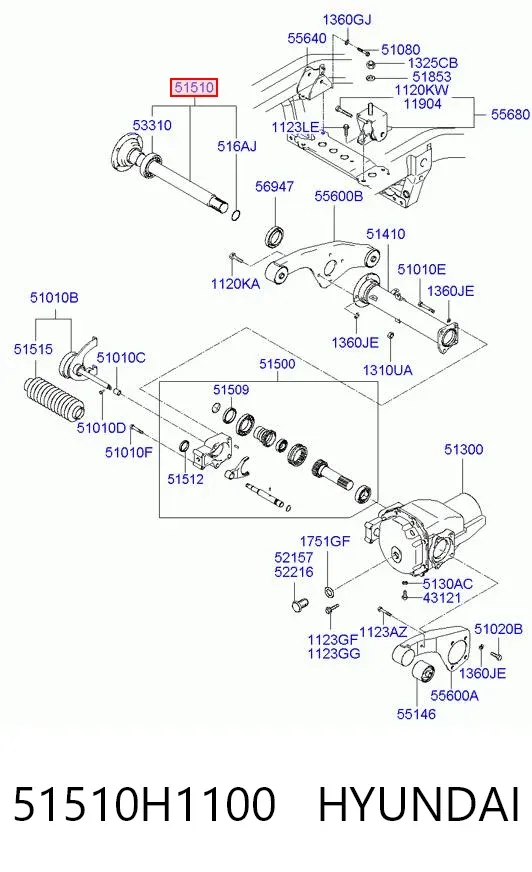  51510H1100 Hyundai/Kia
