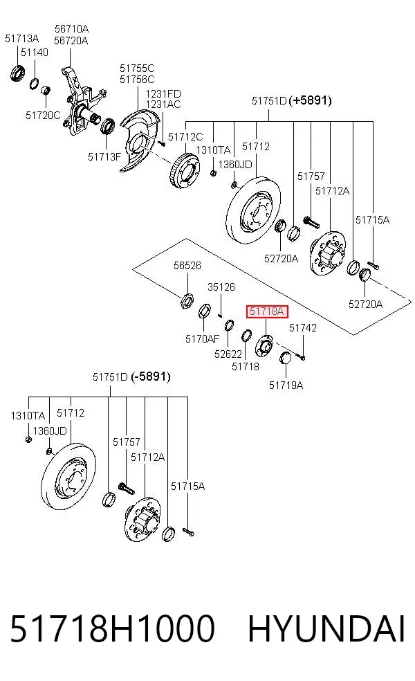  51718H1000 Hyundai/Kia