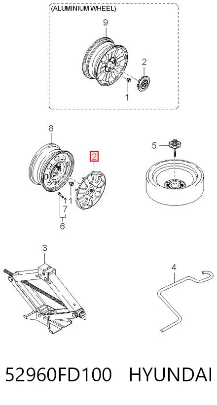 Колпаки 52960FD100 Hyundai/Kia