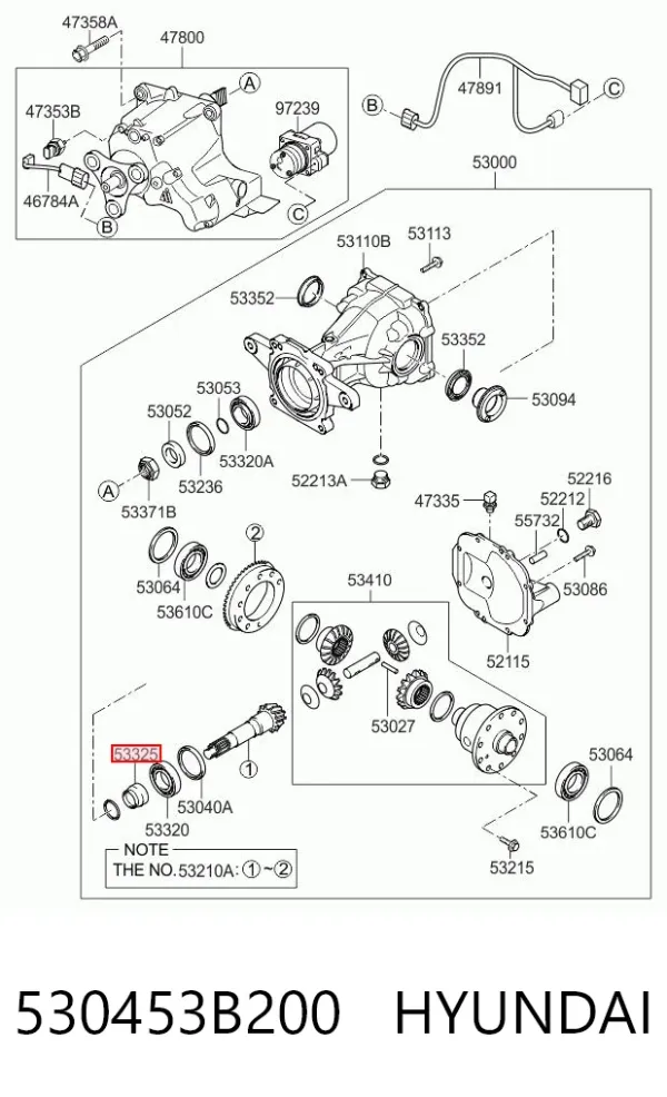 530453B200 Hyundai/Kia