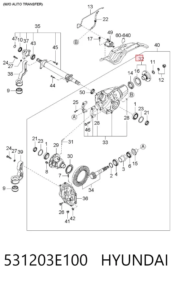  531203E100 Hyundai/Kia