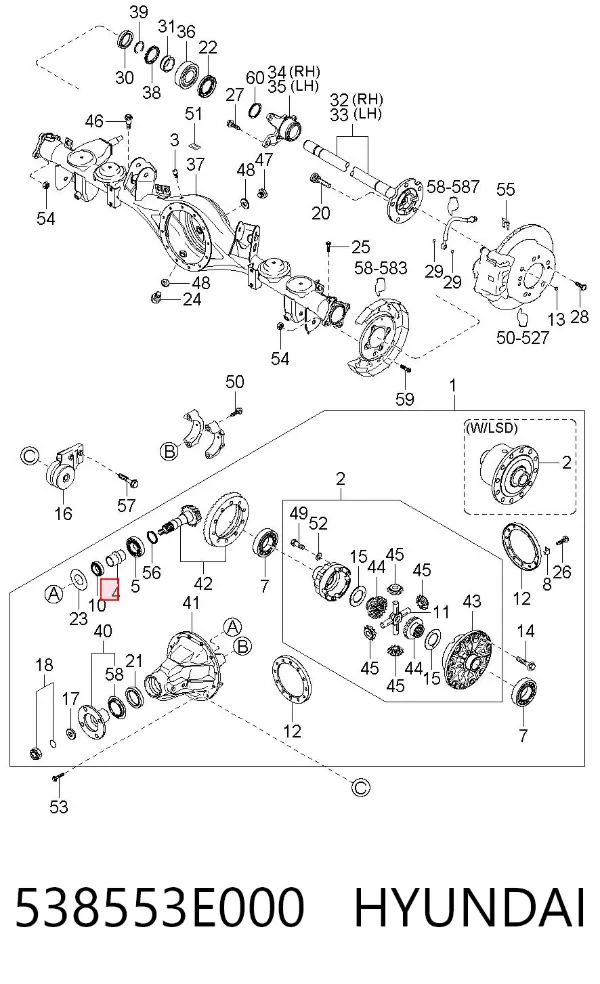  538553E000 Hyundai/Kia