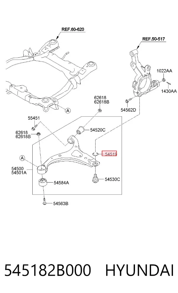  545182B000 Hyundai/Kia