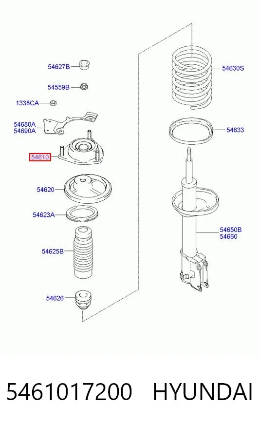 Опора переднего амортизатора 5461017200 Hyundai/Kia