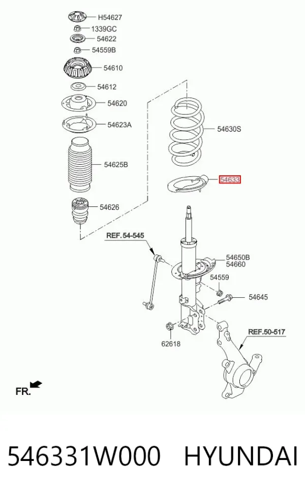  546331W000 Hyundai/Kia