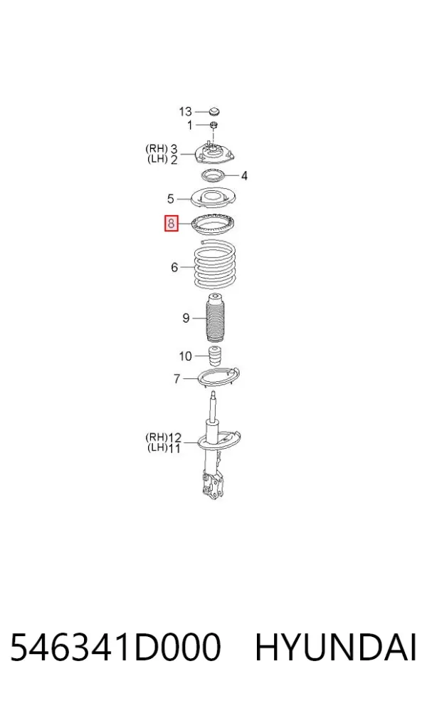  546341D000 Hyundai/Kia