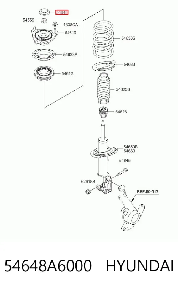  54648A6000 Hyundai/Kia