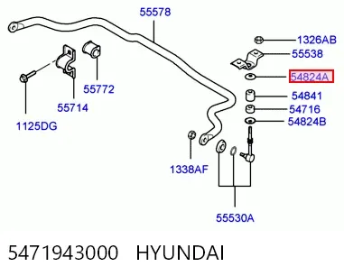 Стойка переднего стабилизатора 5471943000 Hyundai/Kia