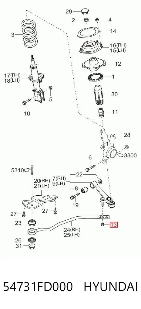  54731FD000 Hyundai/Kia