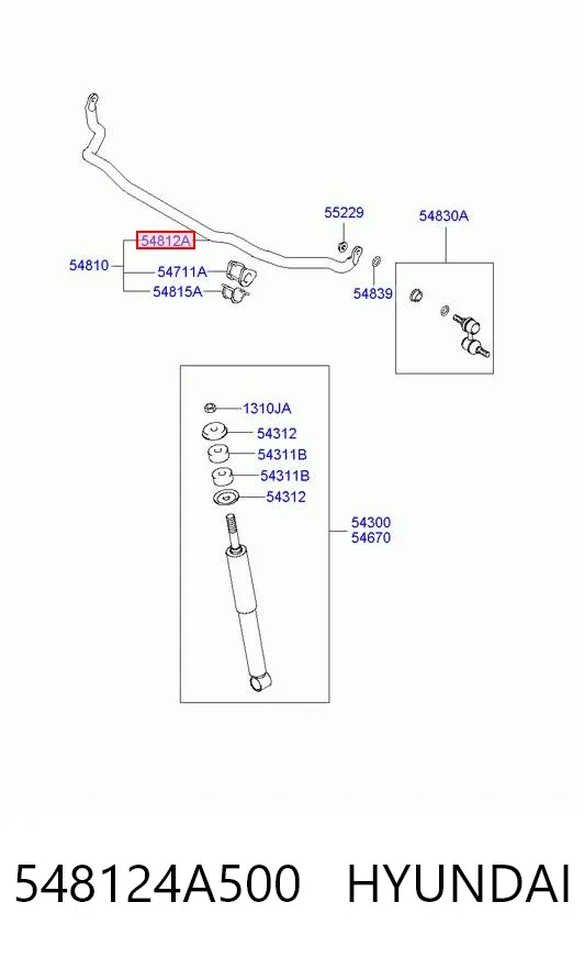  548124A500 Hyundai/Kia