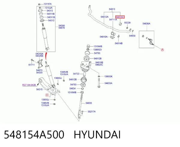  548154A500 Hyundai/Kia
